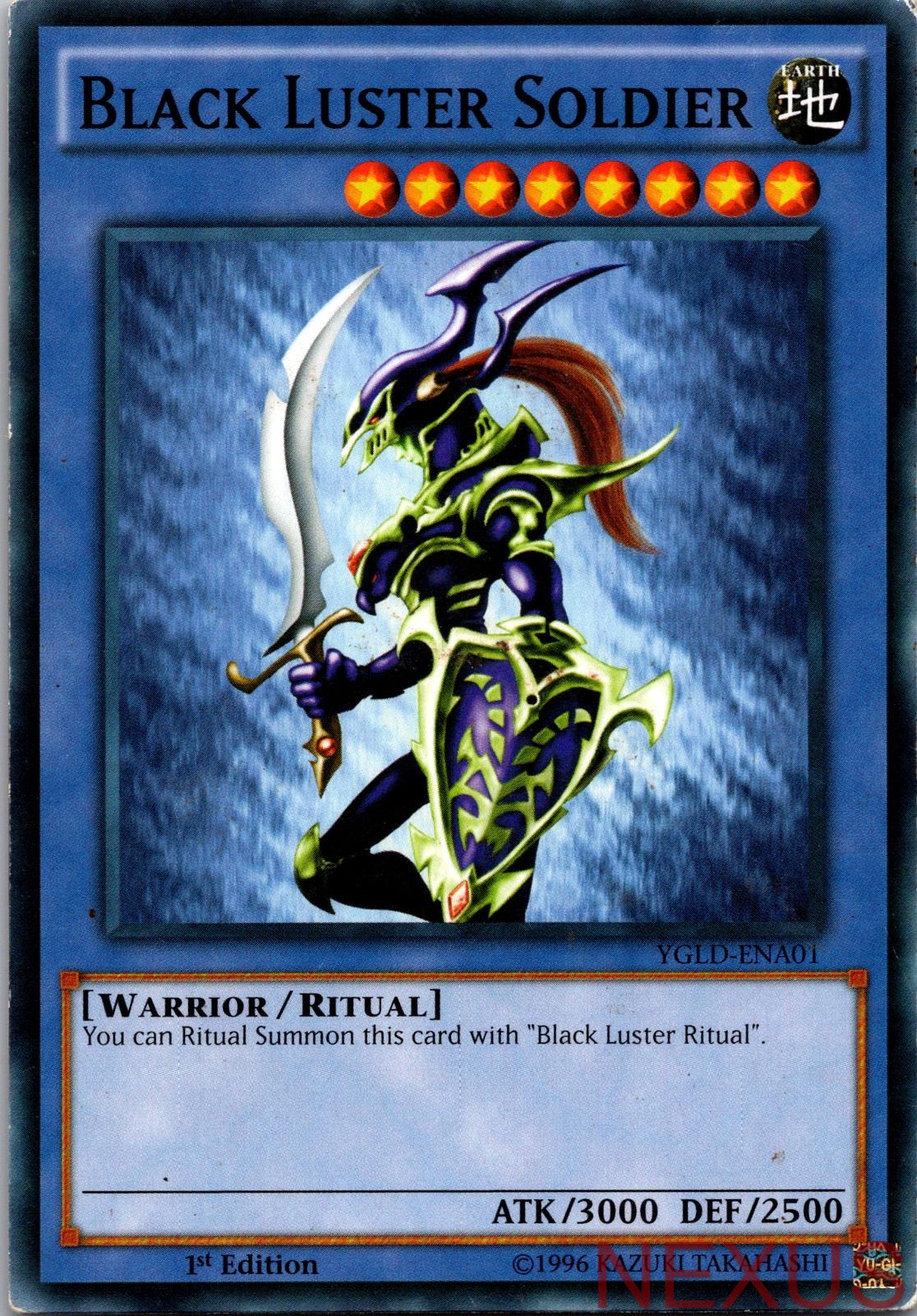 Black Luster Soldier YGLD-ENA01 Common 1st Edition Lightly Played