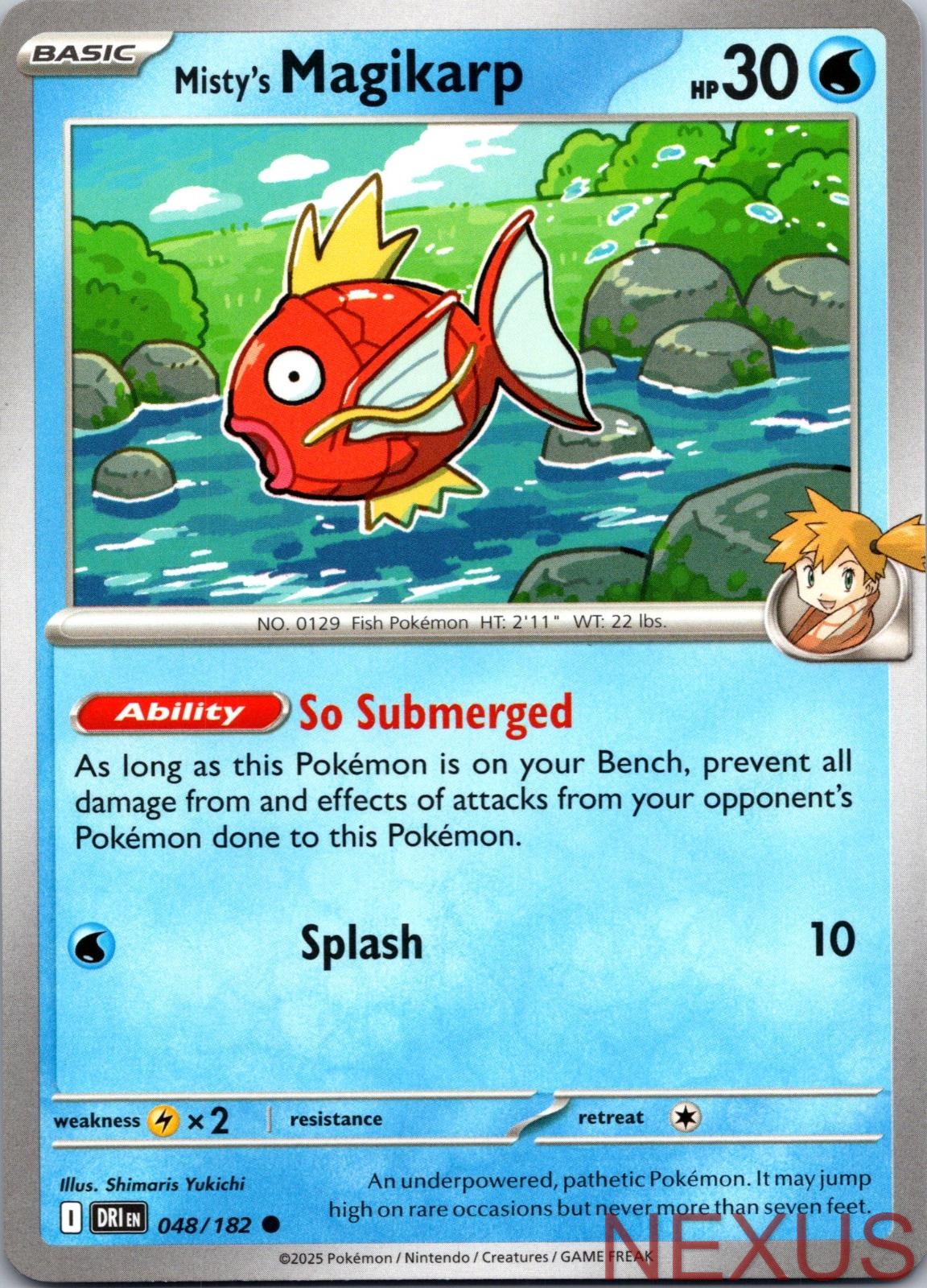 Misty's Magikarp 048/182 Common Near Mint