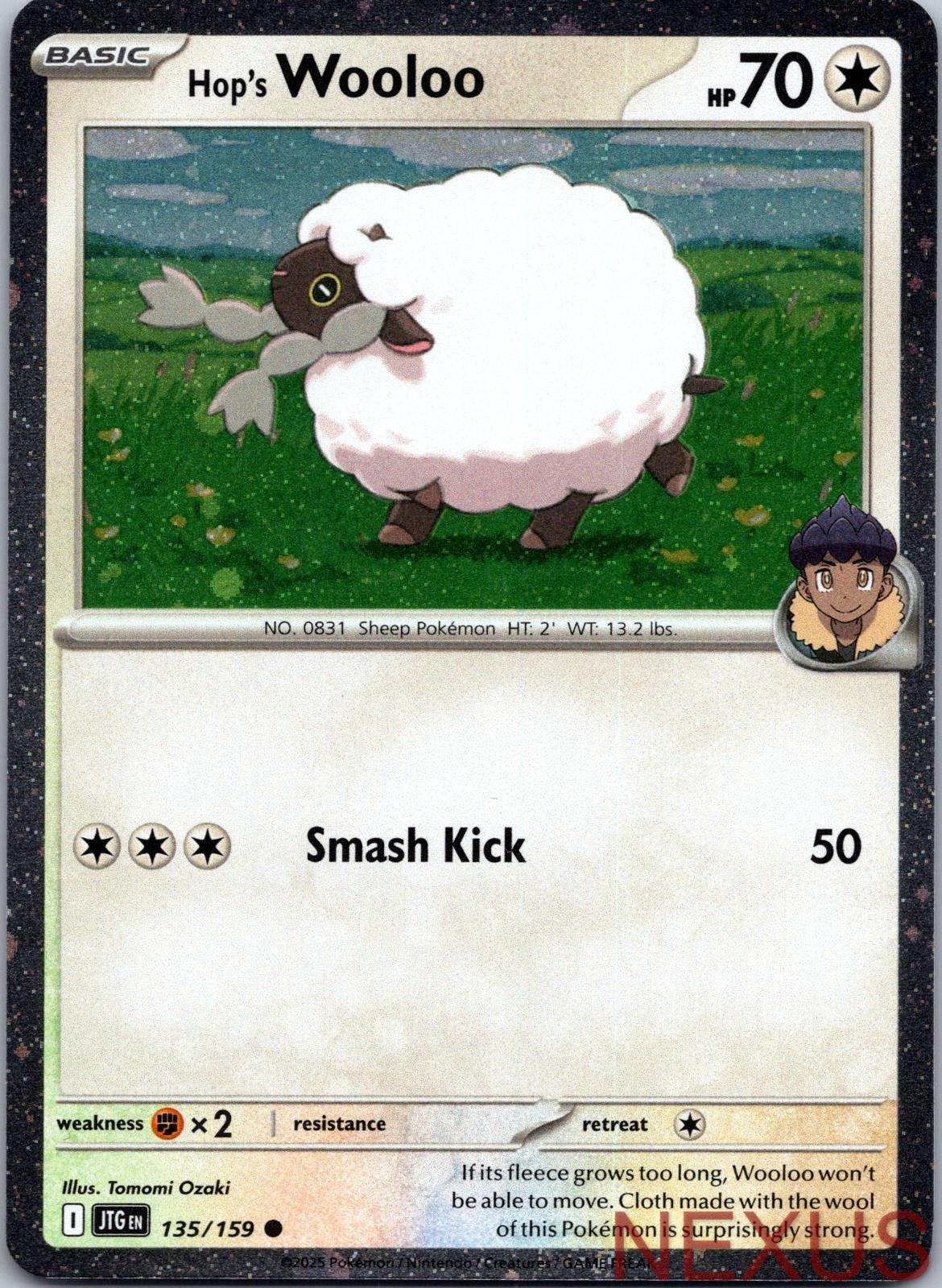 Hop's Wooloo (Cosmos Holo) 135/159 Common Near Mint