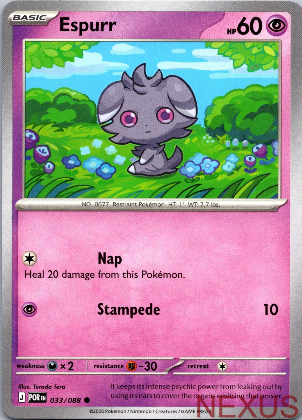 Espurr 033/088 Common Near Mint