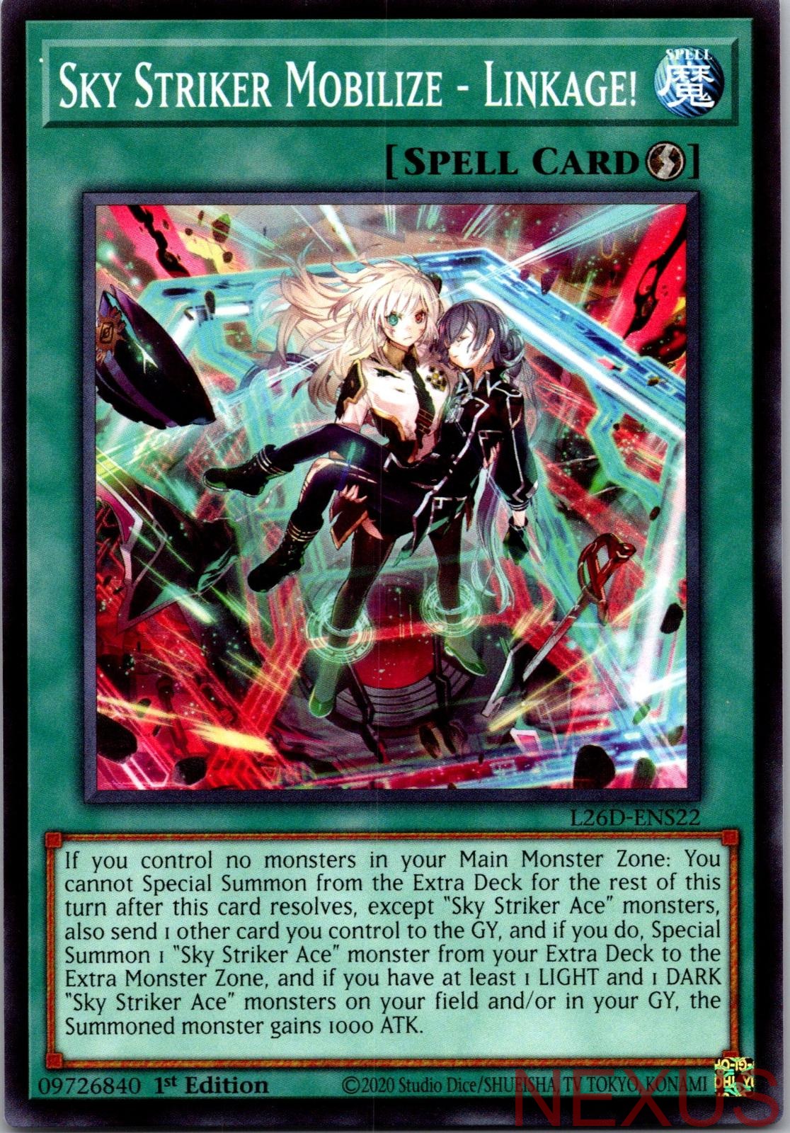 Sky Striker Mobilize - Linkage! L26D-ENS22 1st Edition NM