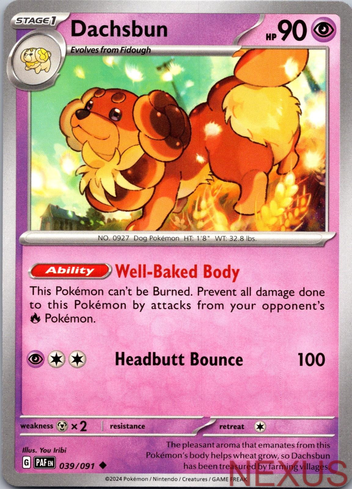 Dachsbun 039/091 Uncommon Near Mint
