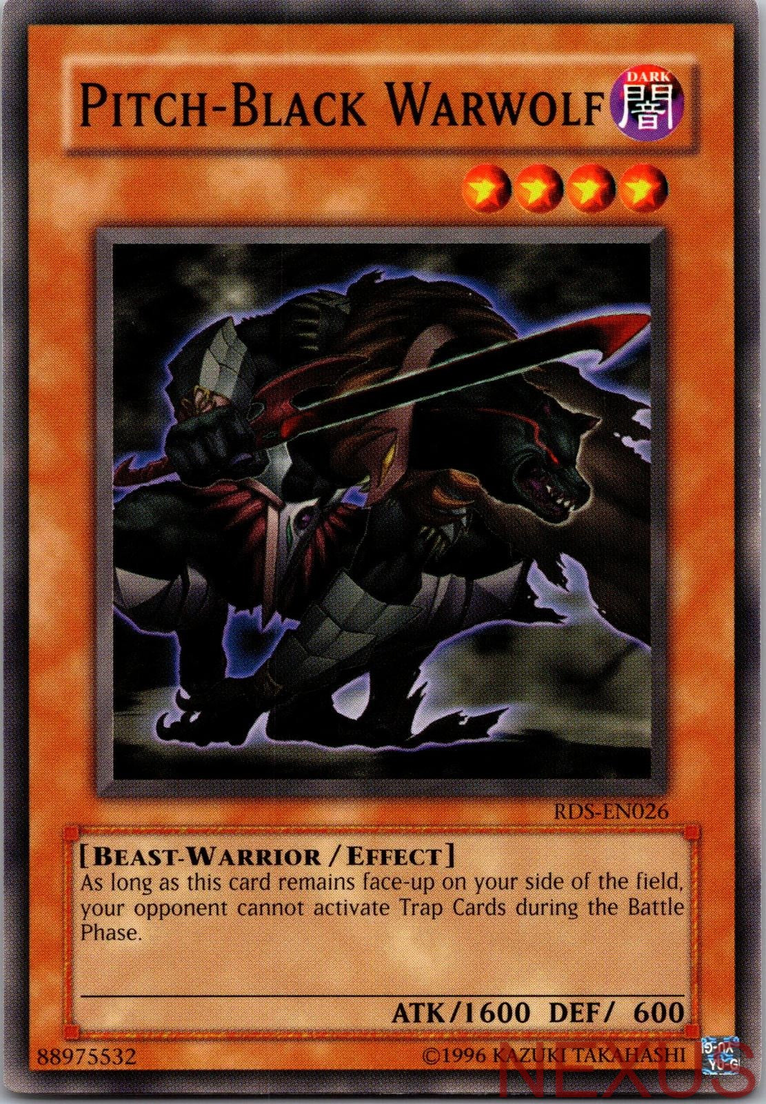Pitch-Black Warwolf RDS-EN026 Common Rise of Destiny Unlimited Near Mint