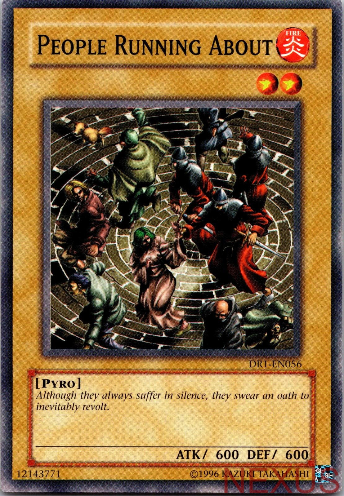 People Running About DR1-EN056 Common Dark Revelation Volume 1 Unlimited NM