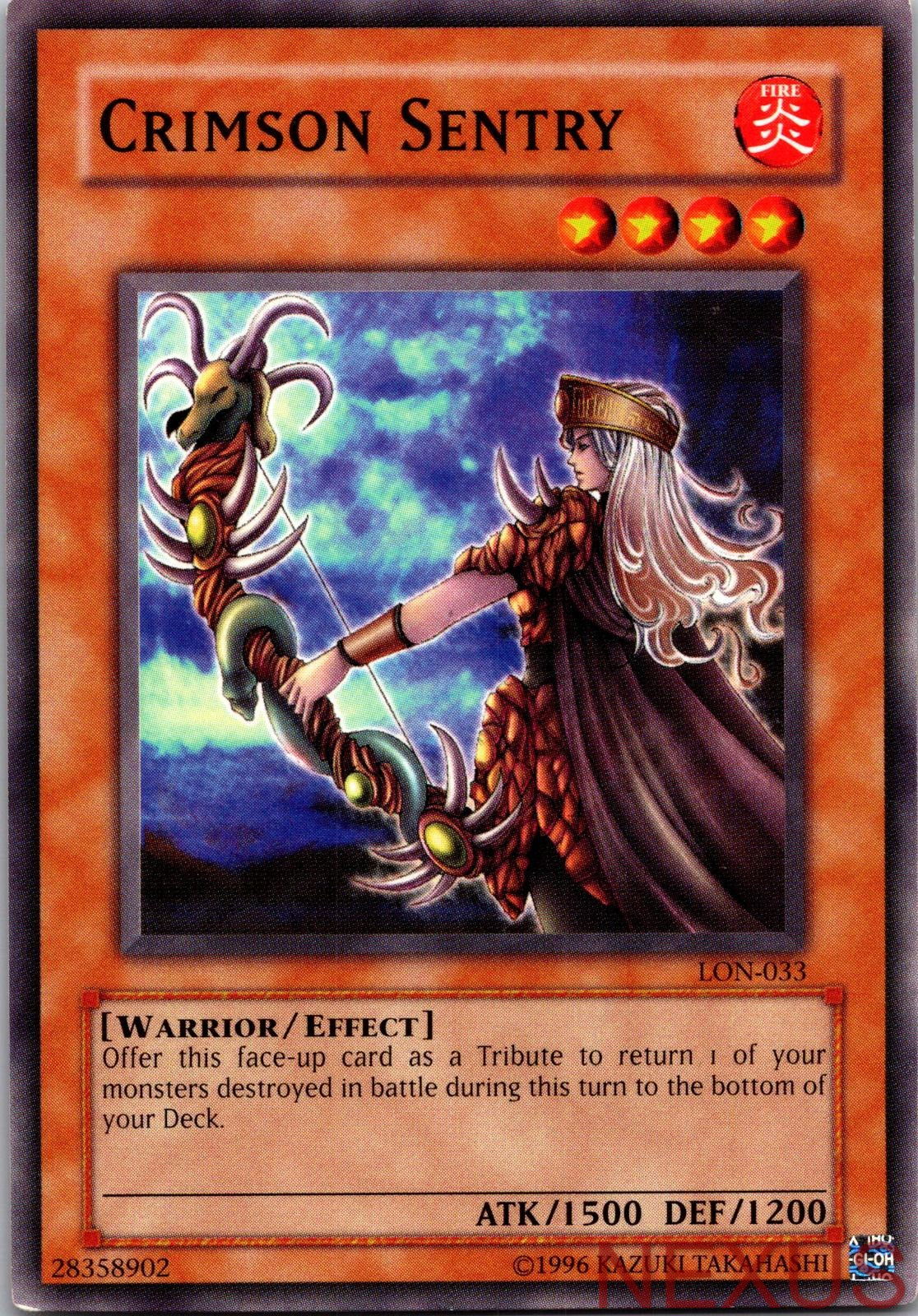 Crimson Sentry LON-033 Common Unlimited Lightly Played
