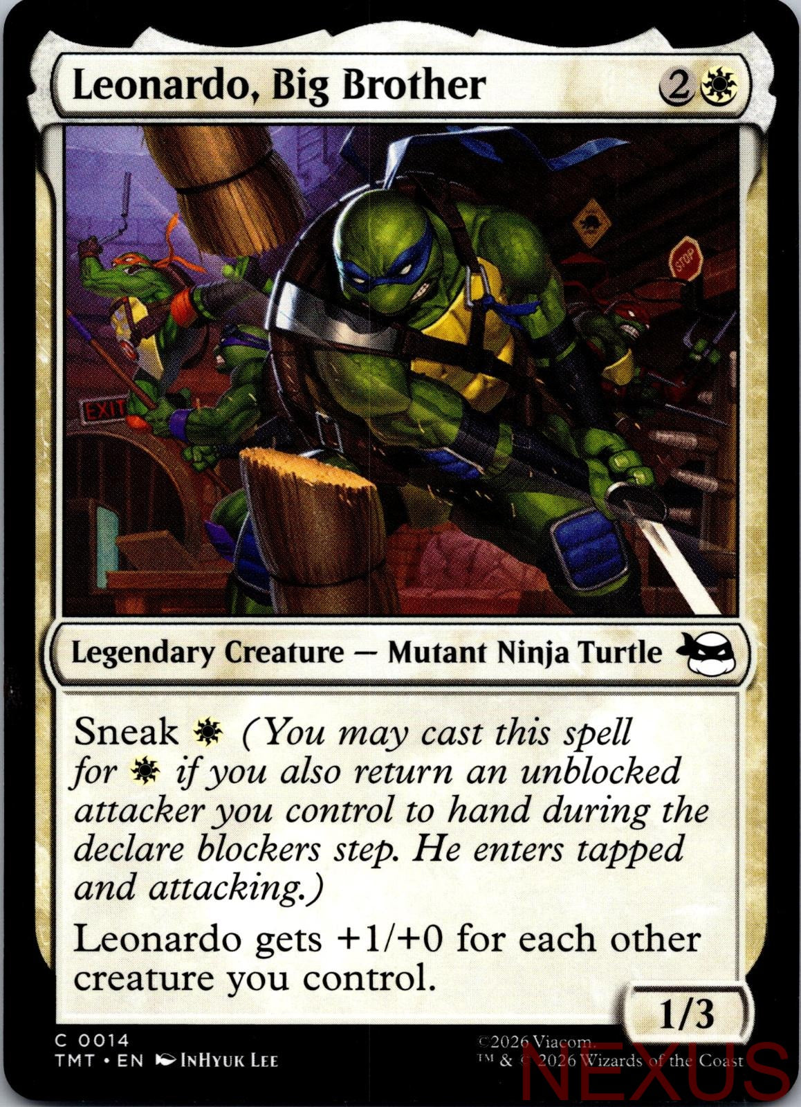 Leonardo, Big Brother 0014 Teenage Mutant Ninja Turtles Magic: The Gathering NM