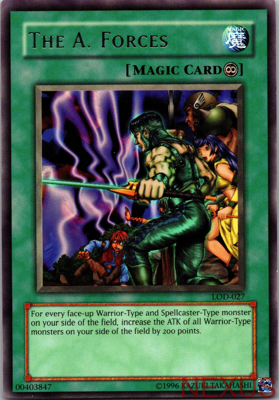 The A. Forces LOD-027 Rare Unlimited Lightly Played