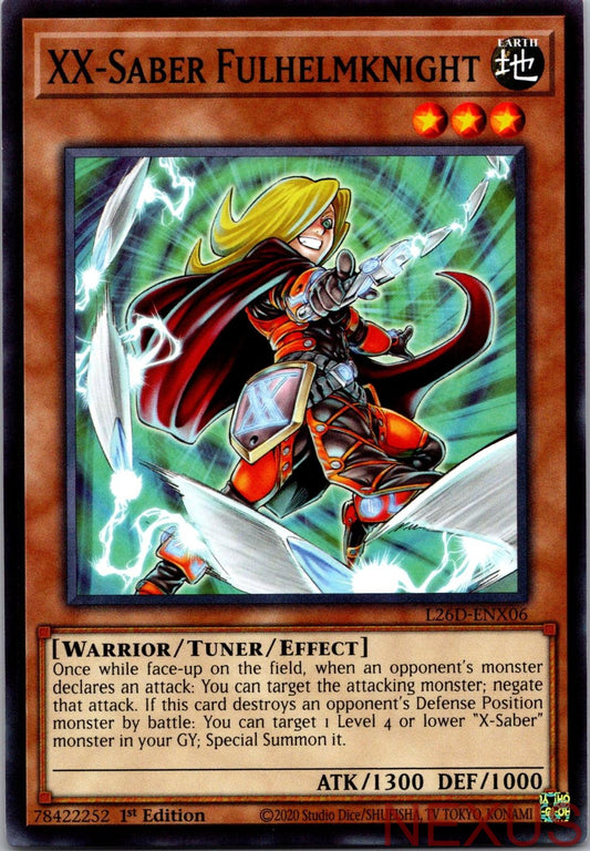 XX-Saber Fulhelmknight L26D-ENX06 Legendary Modern Decks 2026 1st Edition NM