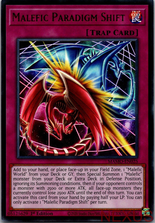 Malefic Paradigm Shift MAMO-EN025 Magnificent Monsters Yu-Gi-Oh 1st Edition NM