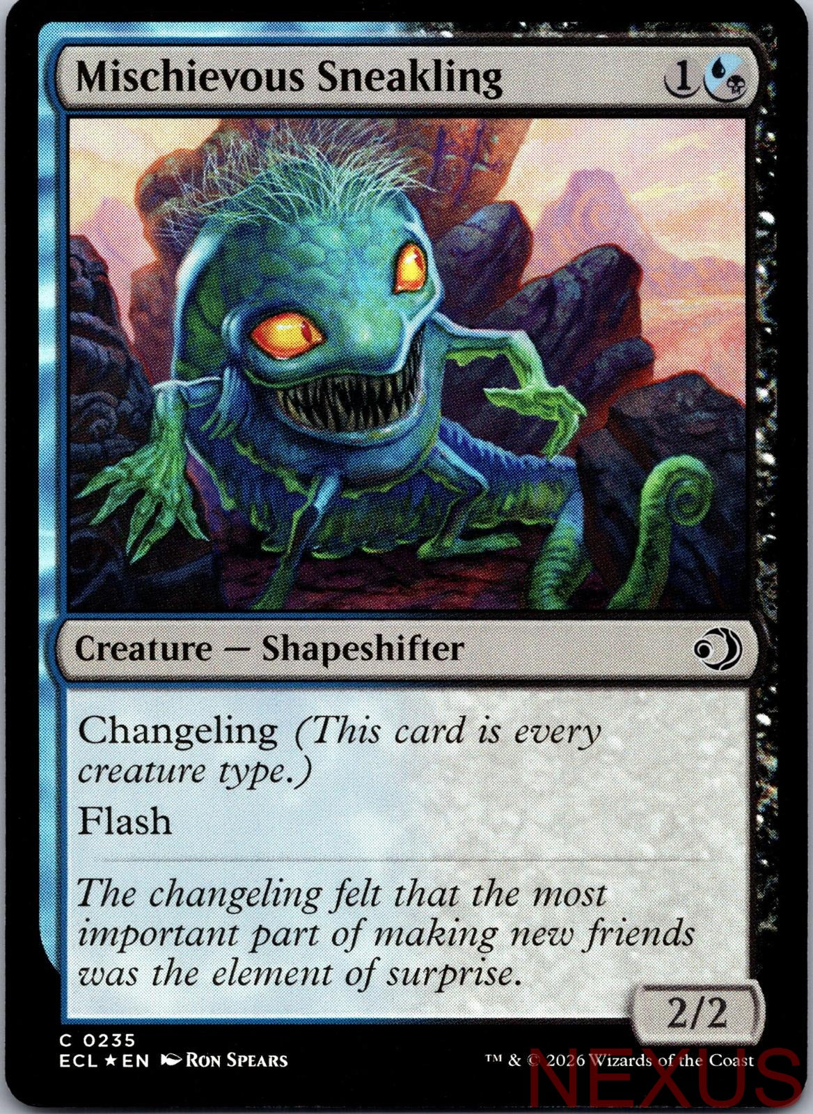 Mischievous Sneakling 235 Common Foil Near Mint