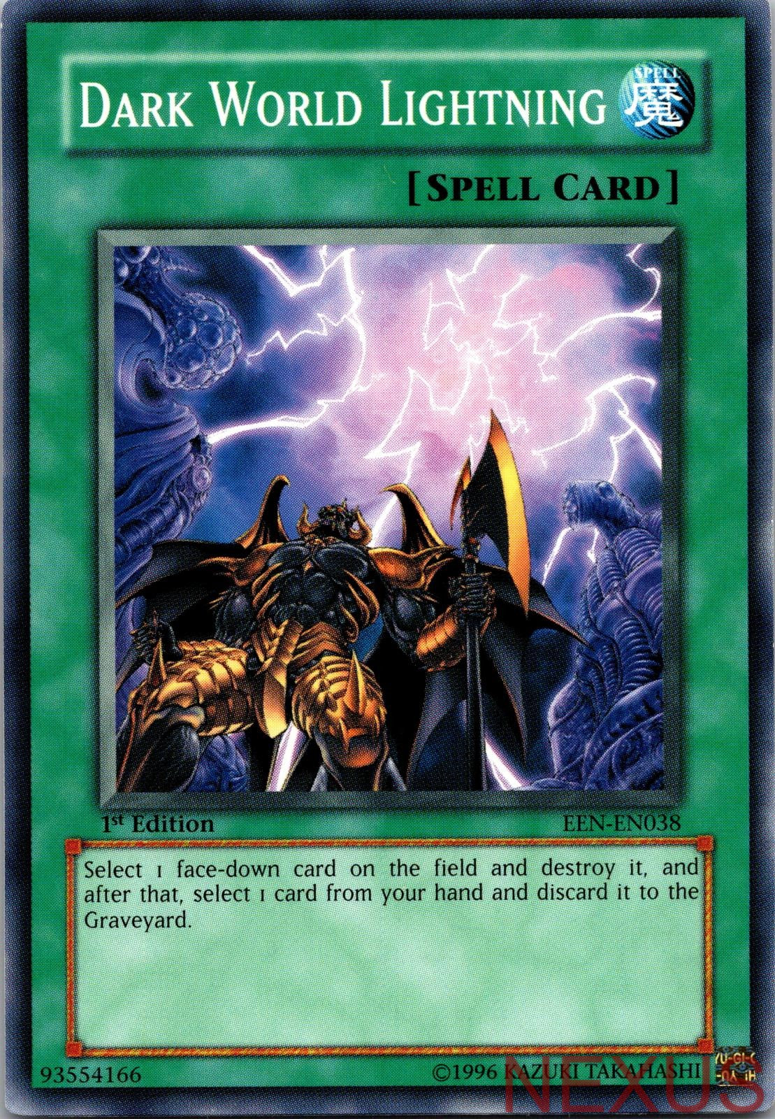 Dark World Lightning EEN-EN038 Common 1st Edition Lightly Played