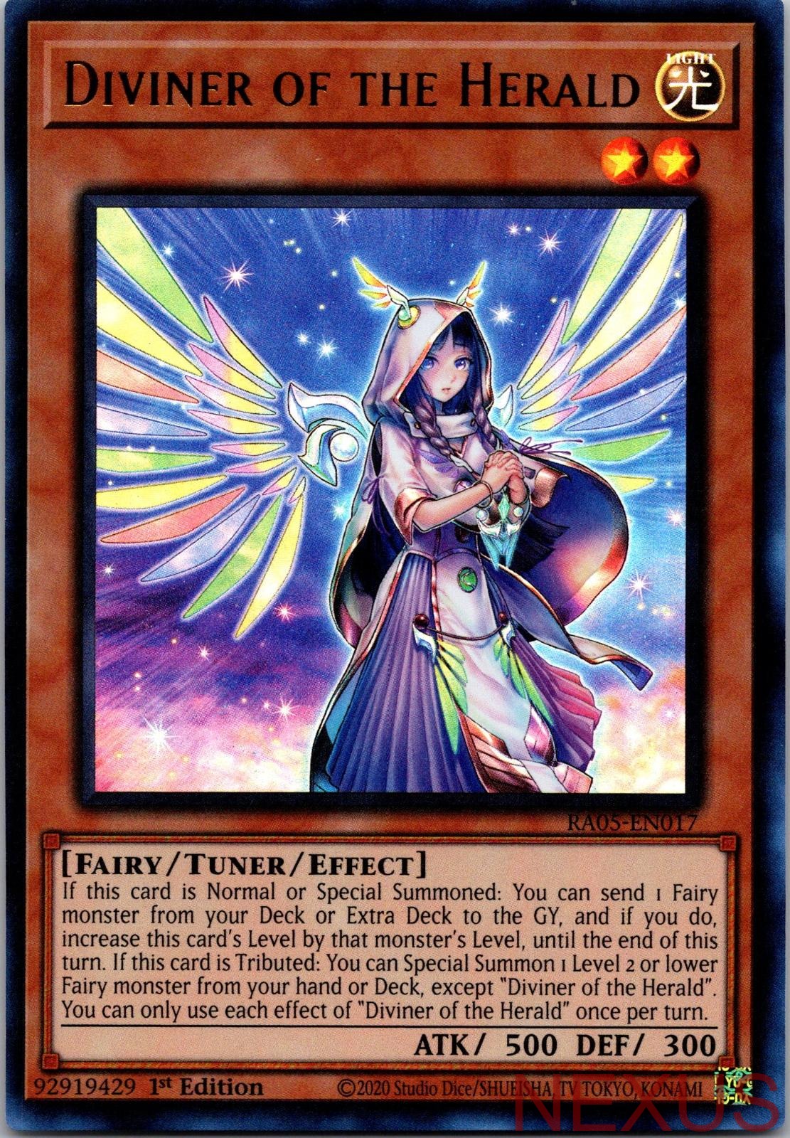 Diviner of the Herald (Ultra Rare) RA05-EN017 Ultra Rare 1st Edition Near Mint