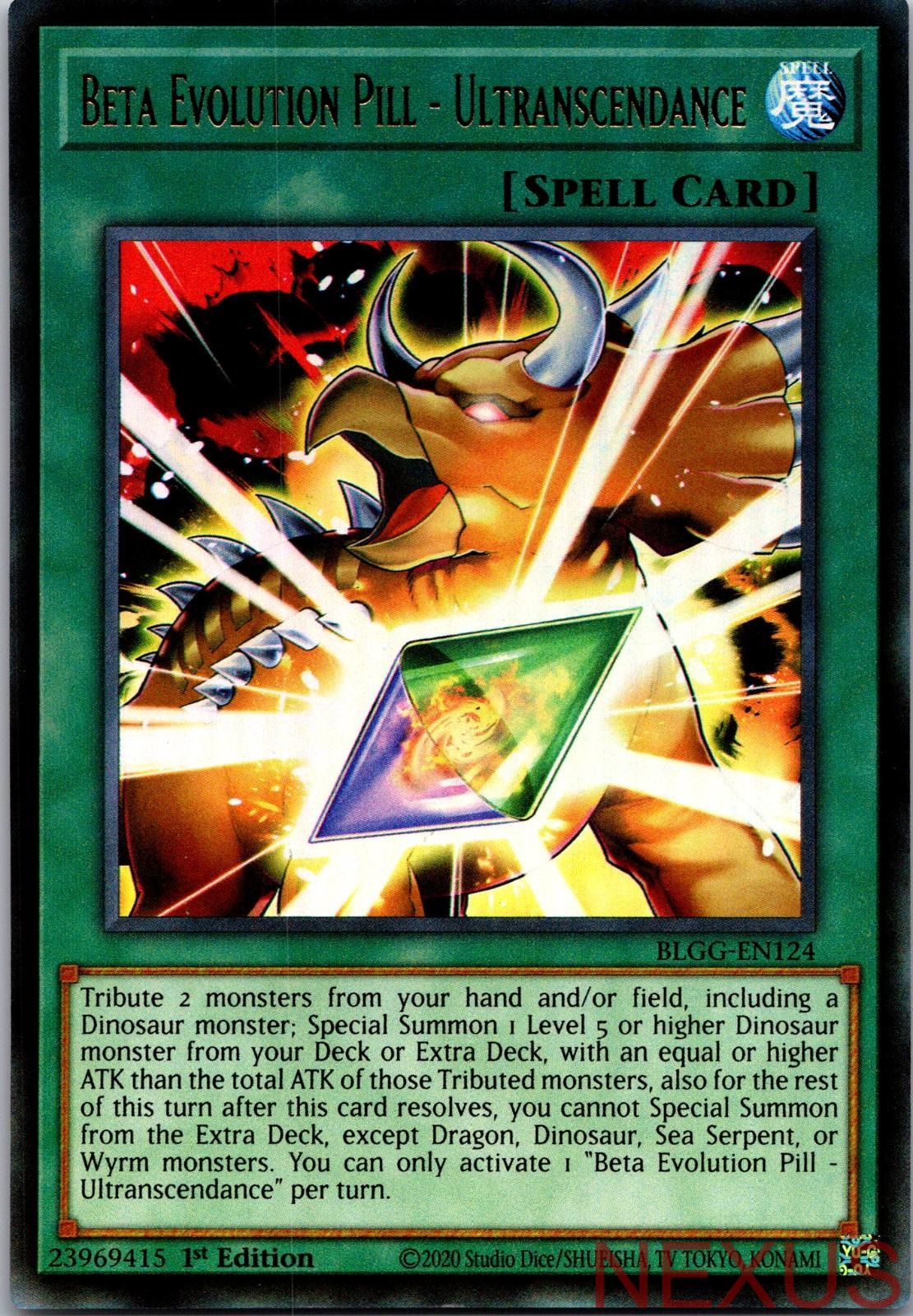 Beta Evolution Pill - Ultranscendance BLGG-EN124 1st Edition NM