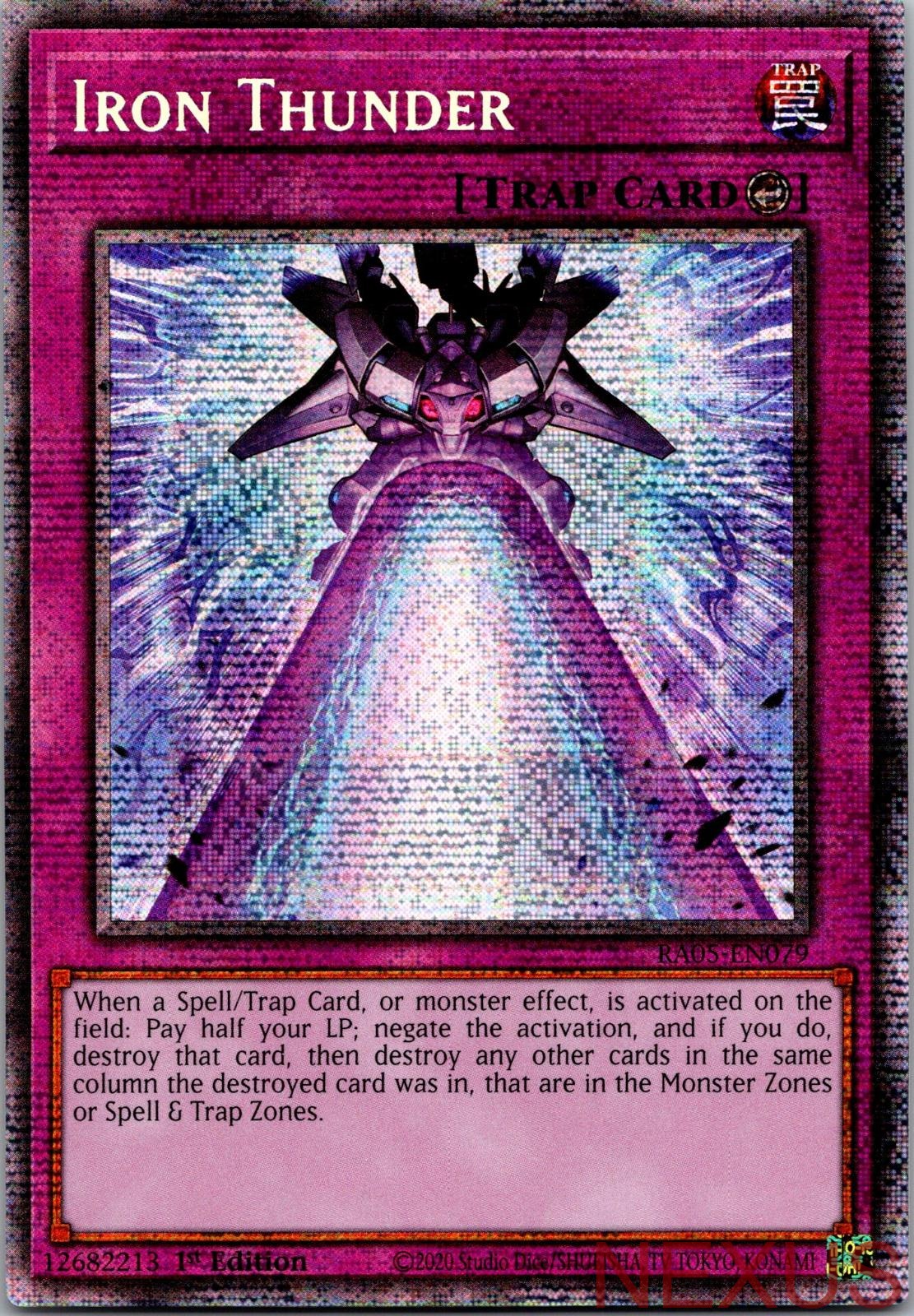 Iron Thunder (Starlight Rare) RA05-EN079 Starlight Rare 1st Edition Near Mint