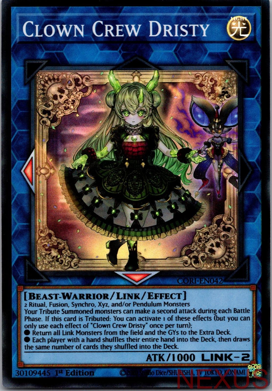 Clown Crew Dristy CORI-EN042 Super Rare 1st Edition Near Mint