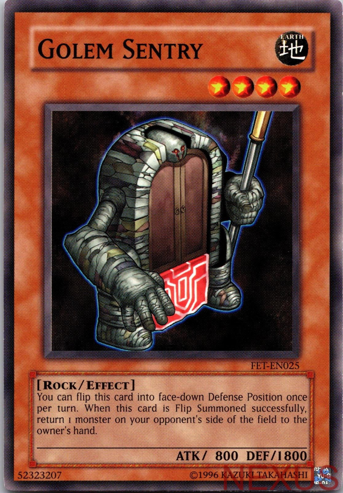 Golem Sentry FET-EN025 Common Flaming Eternity Unlimited Near Mint