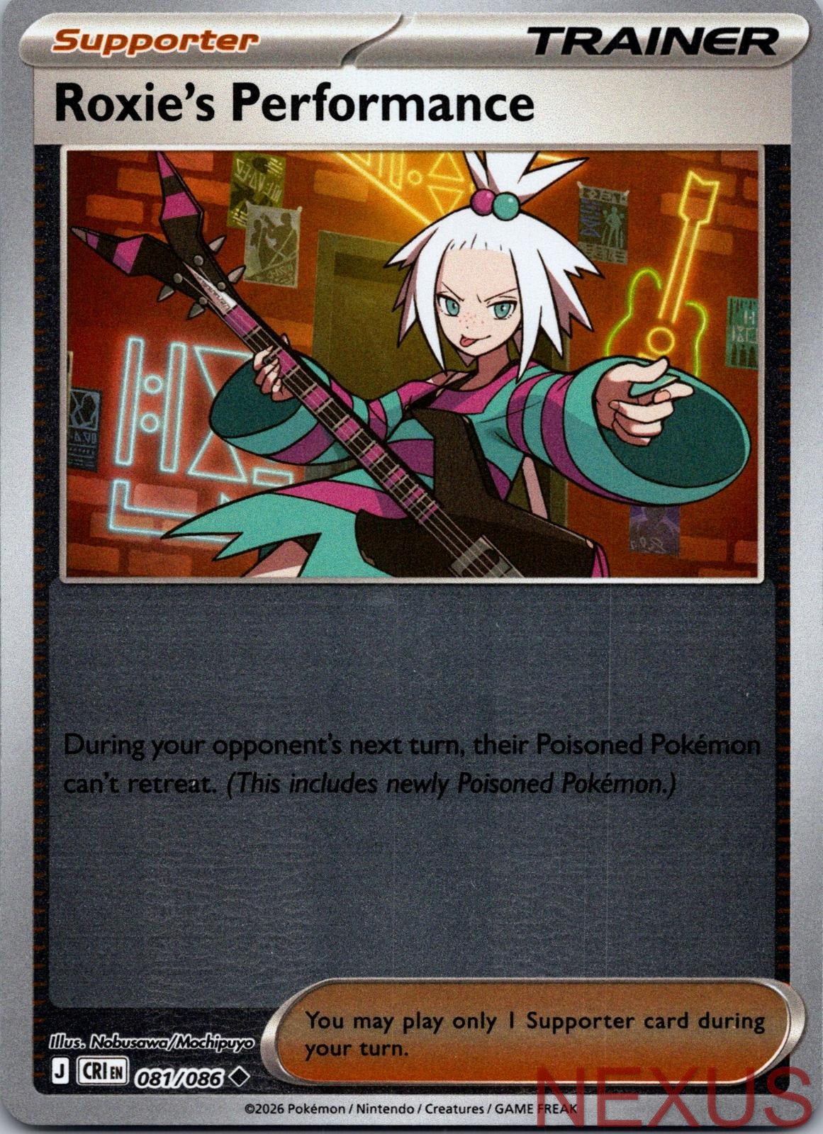 Roxie's Performance 081/086 Uncommon Reverse Holo Near Mint