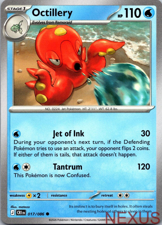 Octillery 017/086 Common Near Mint