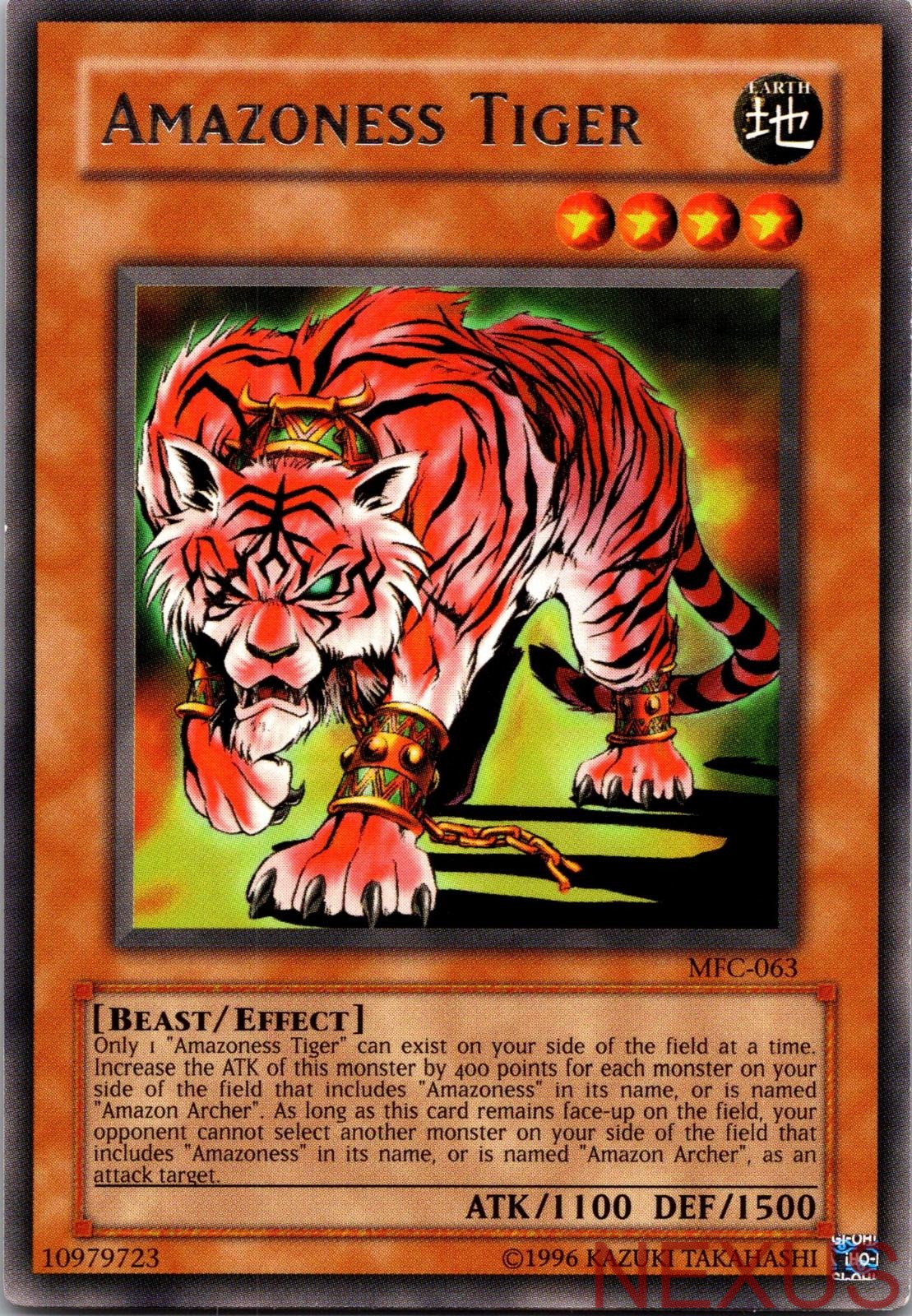 Amazoness Tiger MFC-063 Rare Unlimited Lightly Played
