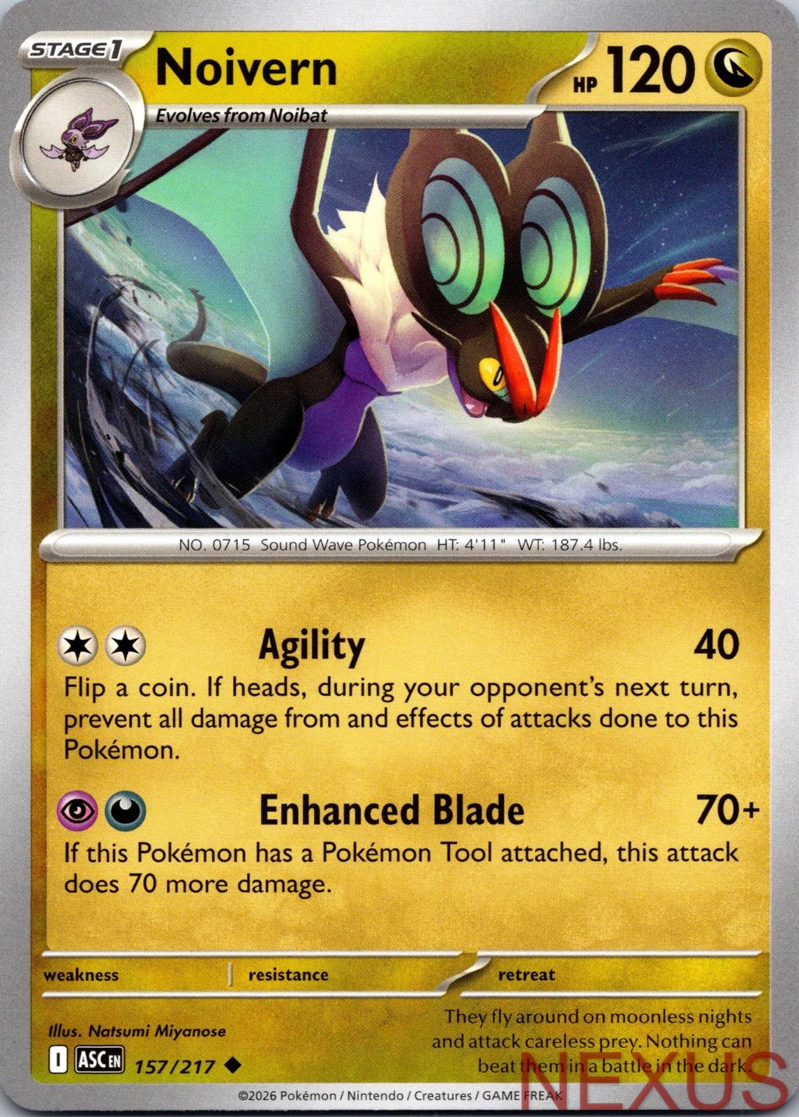 Noivern 157/217 Uncommon Near Mint