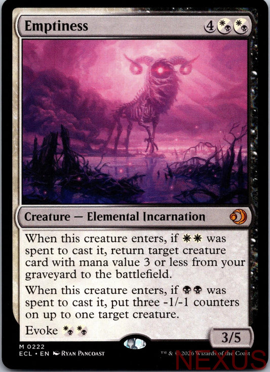 Emptiness 222 Mythic Near Mint