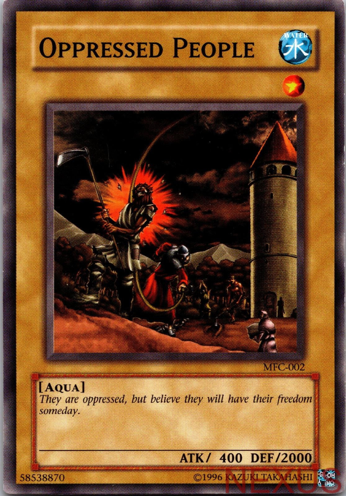 Oppressed People MFC-002 Common Magician's Force Unlimited Near Mint
