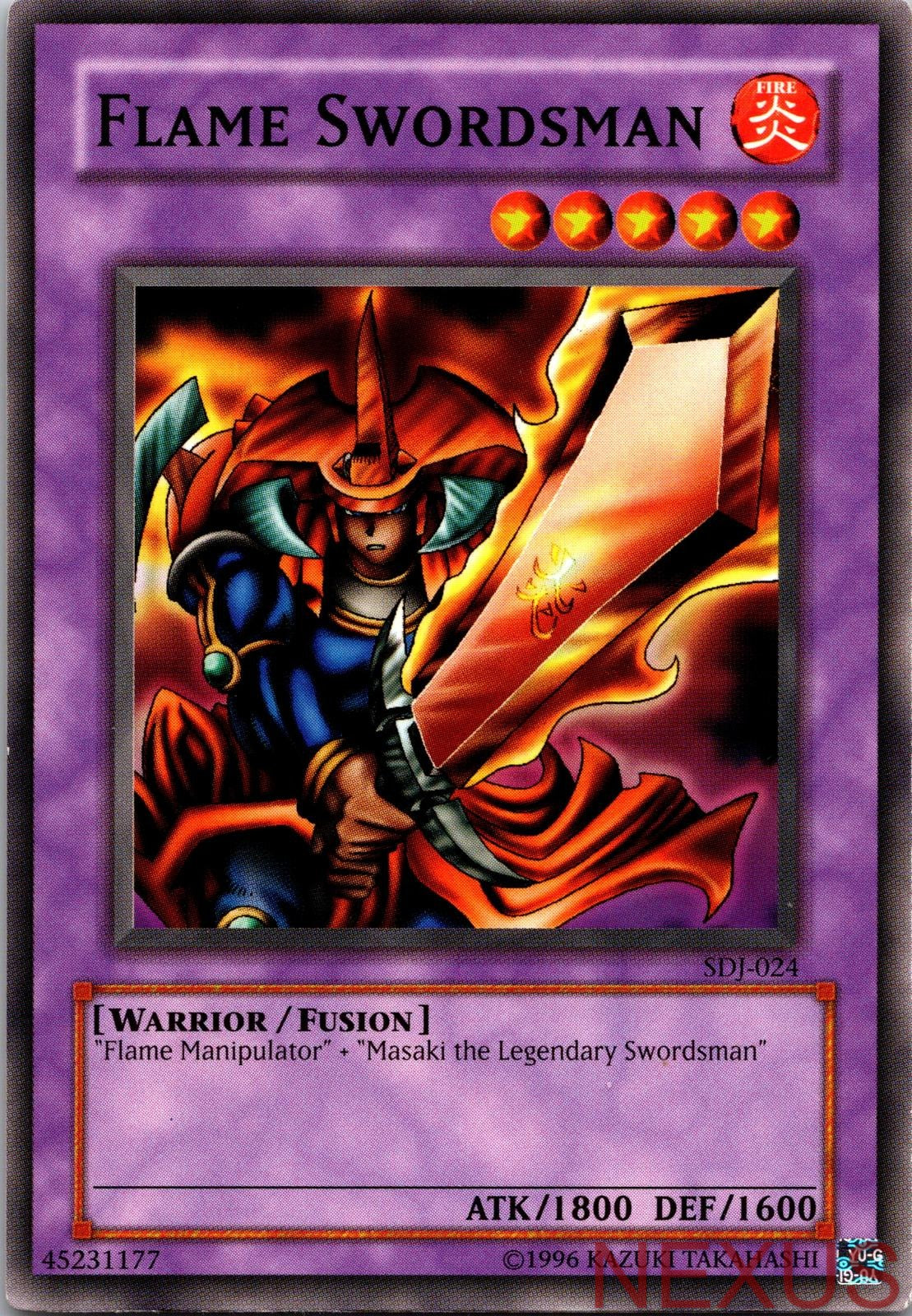 Flame Swordsman SDJ-024 Common Unlimited Lightly Played
