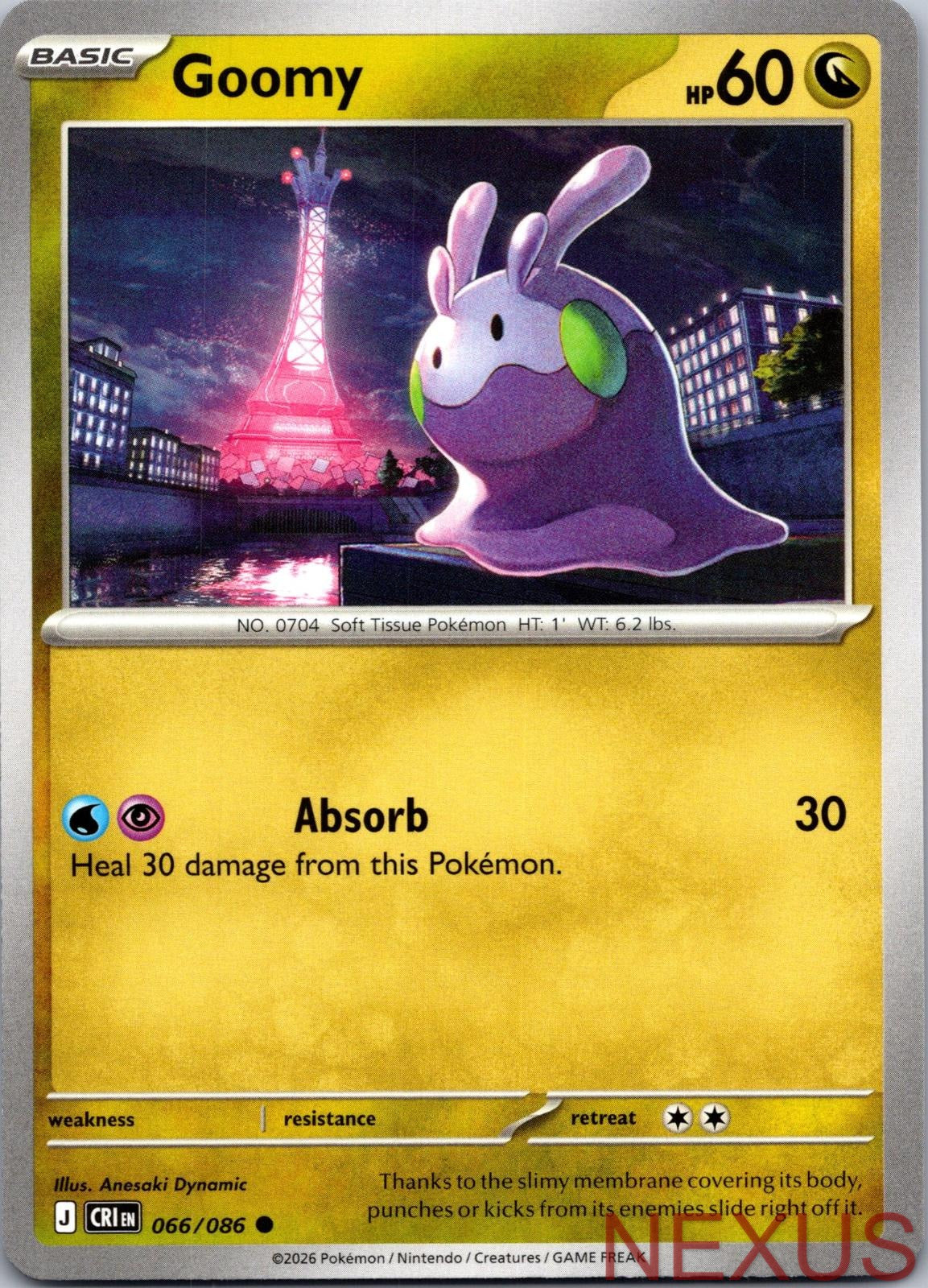 Goomy 066/086 Common Near Mint