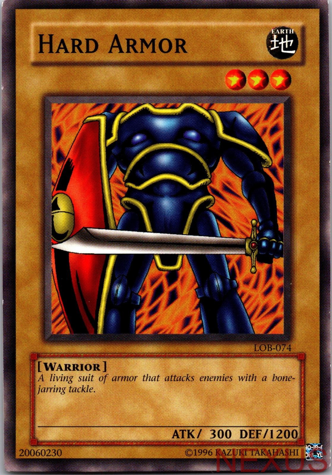 Hard Armor LOB-074 Common The Legend of Blue Eyes White Dragon Unlimited NM