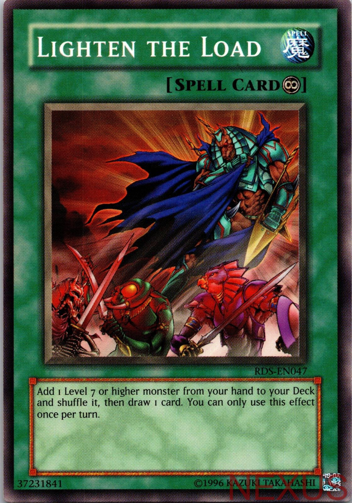 Lighten the Load RDS-EN047 Common Rise of Destiny Unlimited Near Mint