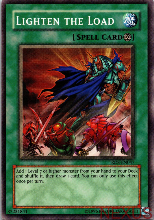 Lighten the Load RDS-EN047 Common Rise of Destiny Unlimited Near Mint