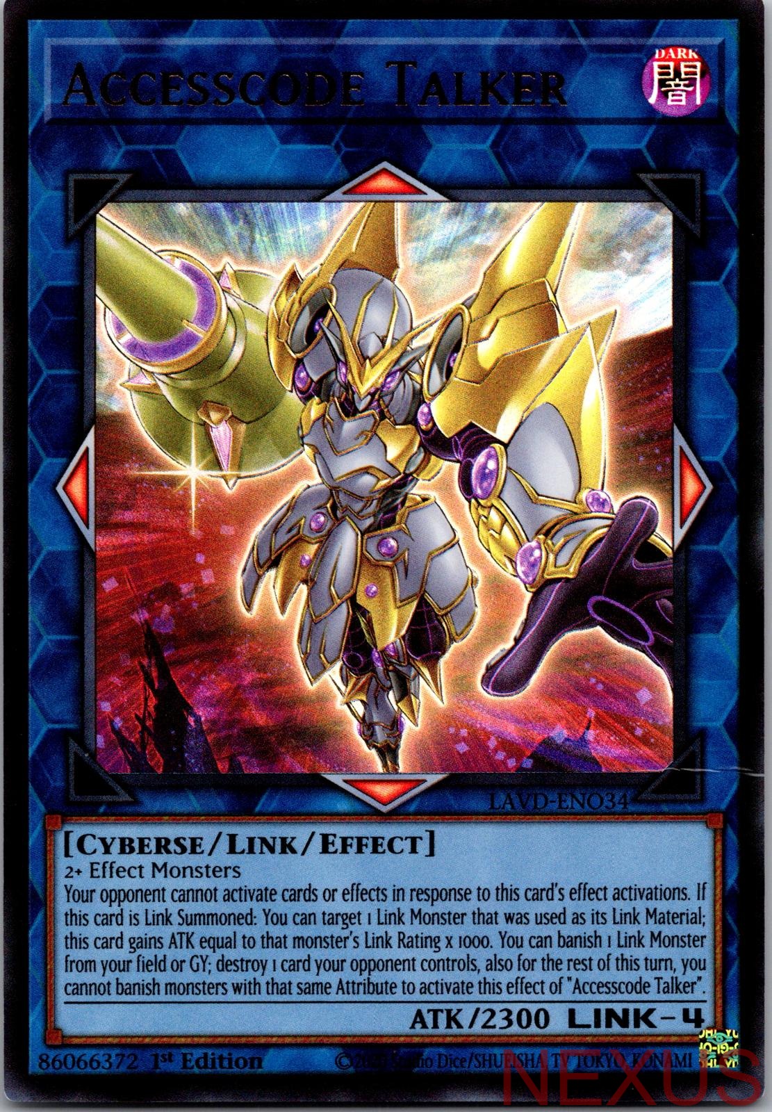 Accesscode Talker LAVD-ENO34 Ultra Rare 1st Edition Near Mint