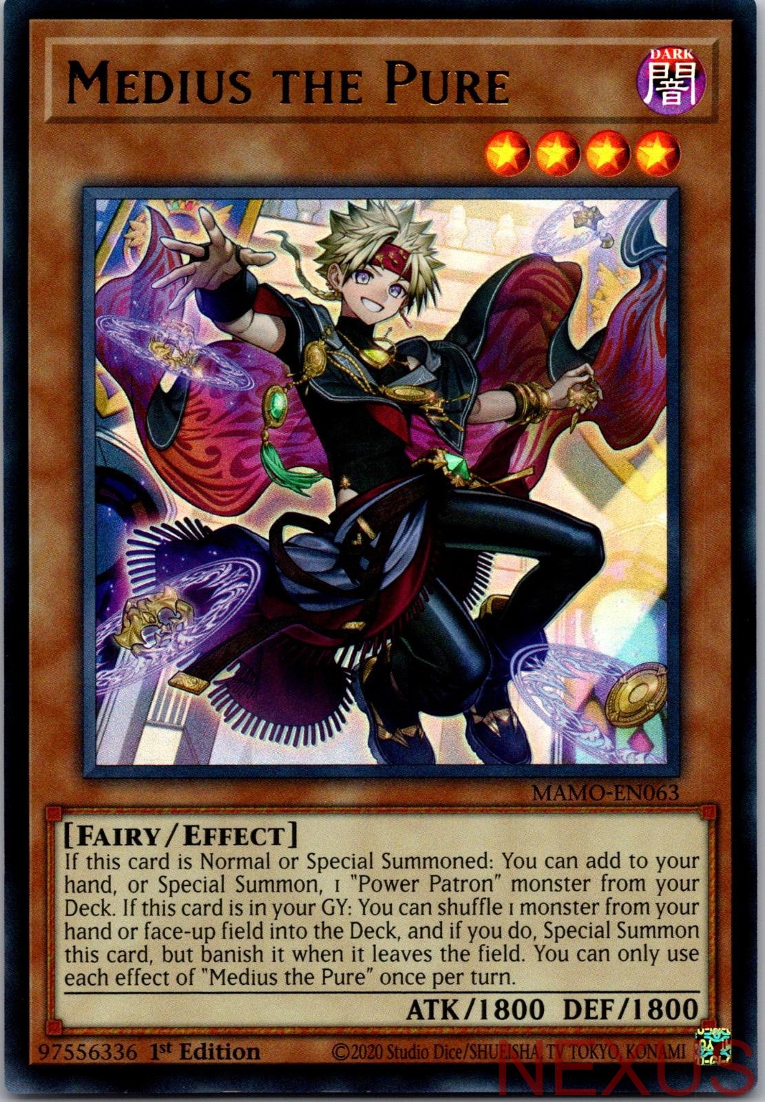 Medius the Pure MAMO-EN063 Magnificent Monsters Yu-Gi-Oh 1st Edition NM