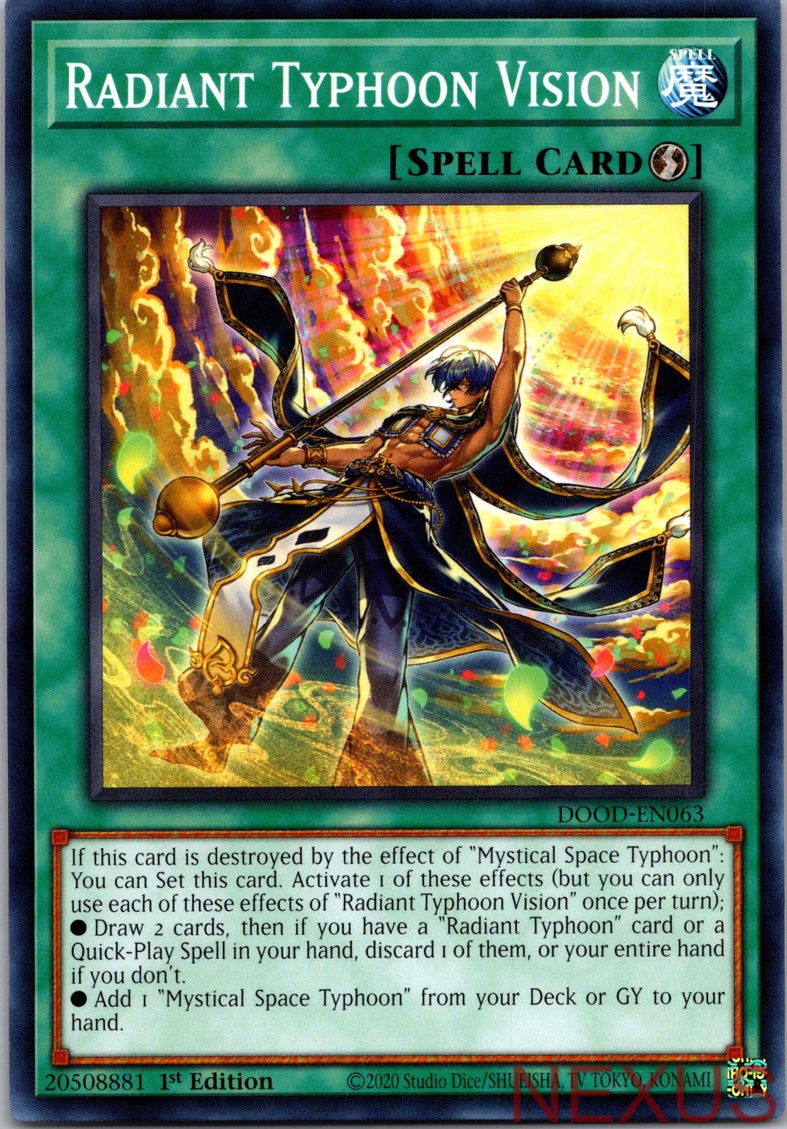 Radiant Typhoon Vision DOOD-EN063 Common 1st Edition Near Mint