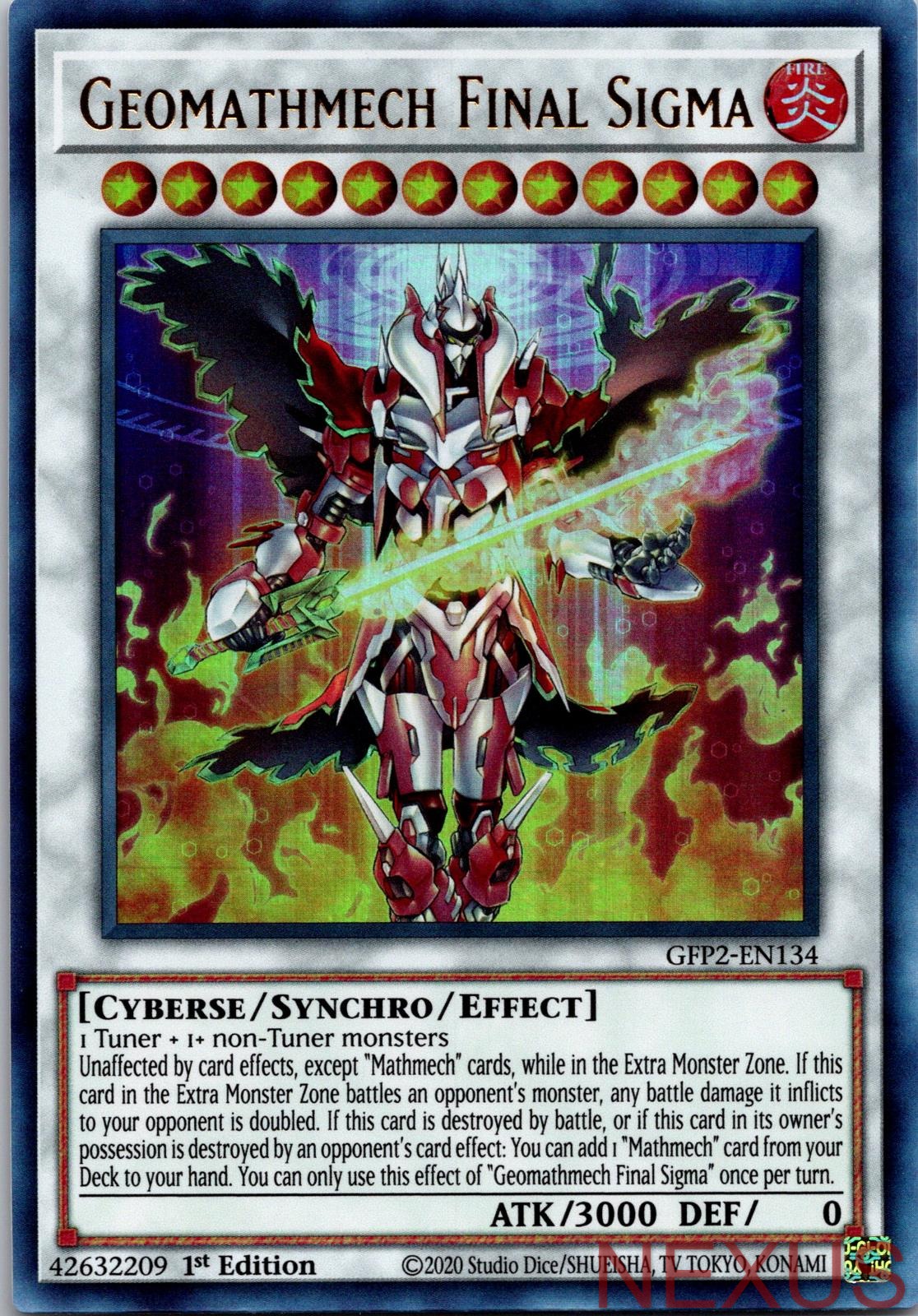 Geomathmech Final Sigma GFP2-EN134 Ultra Rare 1st Edition Near Mint