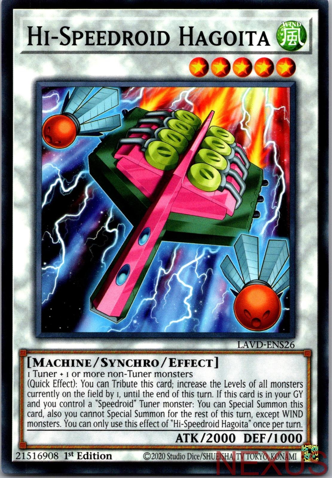 Hi-Speedroid Hagoita LAVD-ENS26 Legendary Arc-V Decks 1st Edition NM