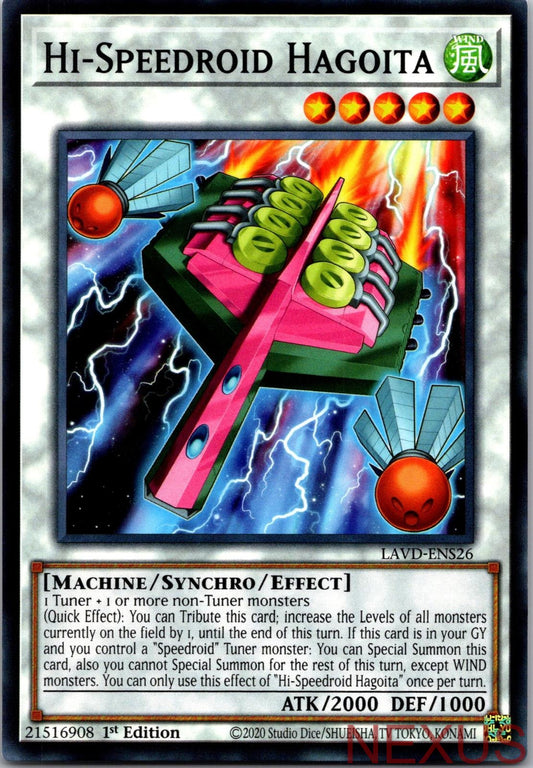 Hi-Speedroid Hagoita LAVD-ENS26 Legendary Arc-V Decks 1st Edition NM