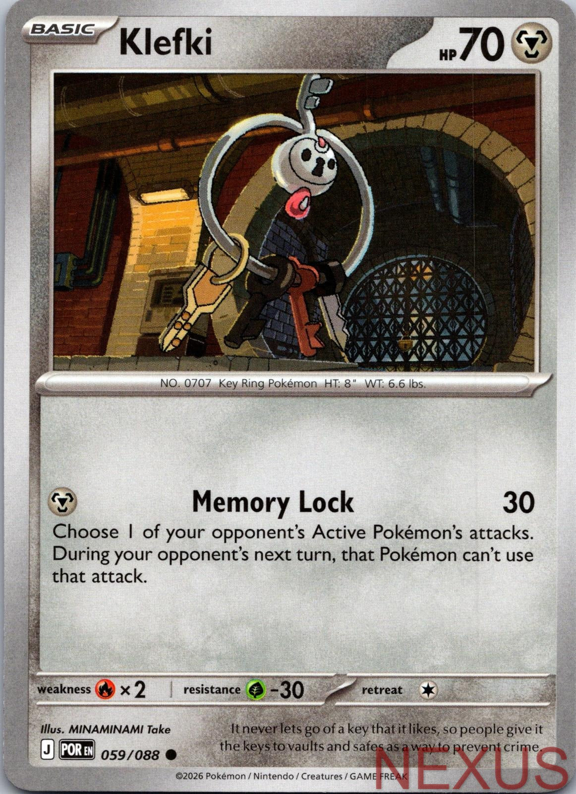 Klefki 059/088 Common Near Mint