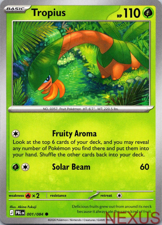Tropius 001/084 Common Near Mint