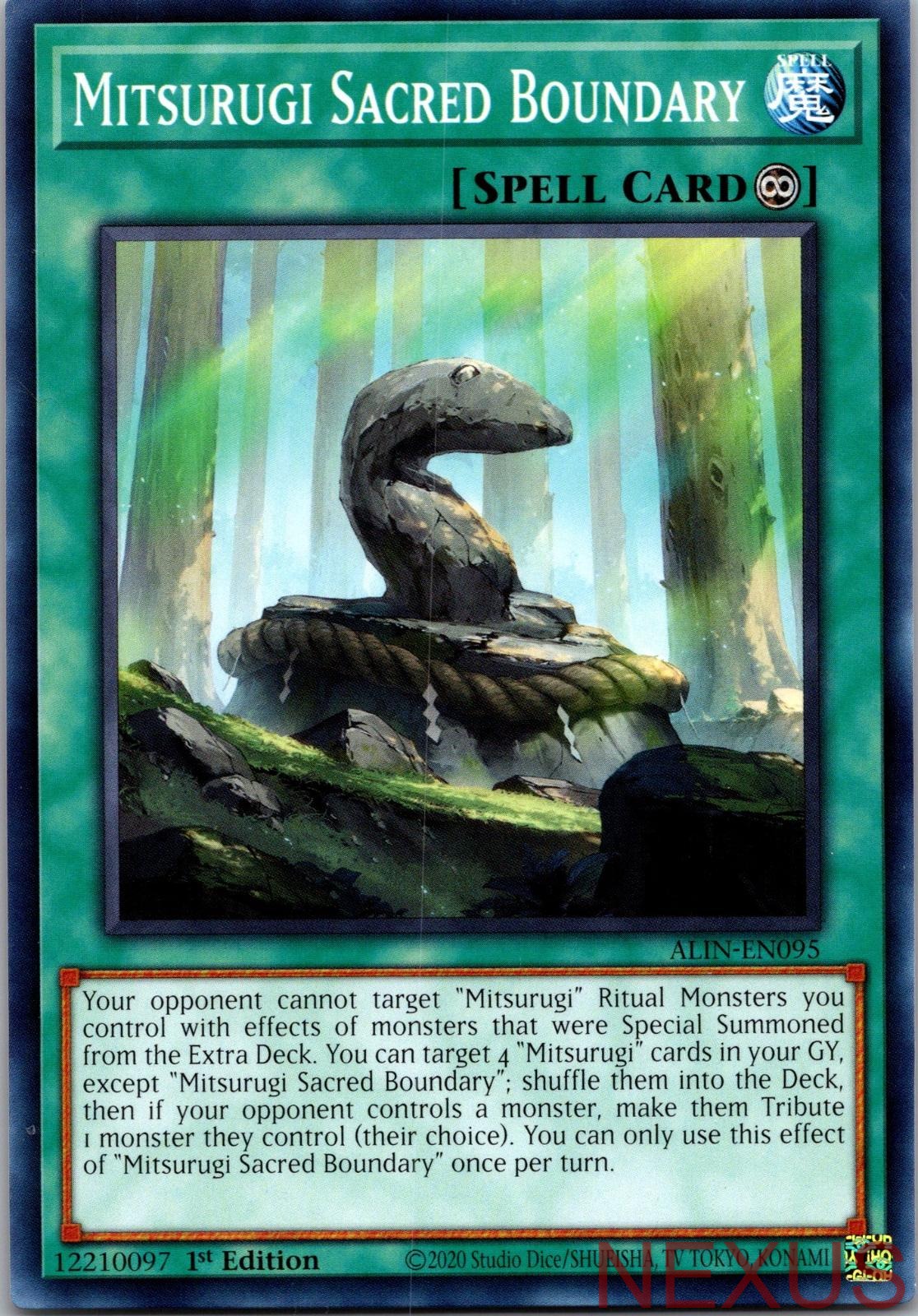 Mitsurugi Sacred Boundary ALIN-EN095 Common Alliance Insight 1st Edition NM