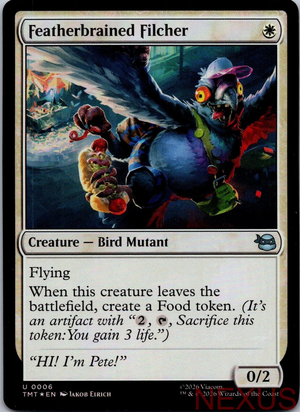 Featherbrained Filcher 0006 Teenage Mutant Ninja Turtles Foil NM