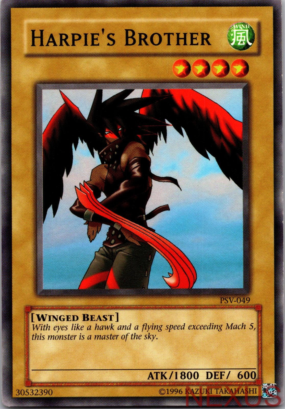 Harpie's Brother PSV-049 Common Unlimited Lightly Played