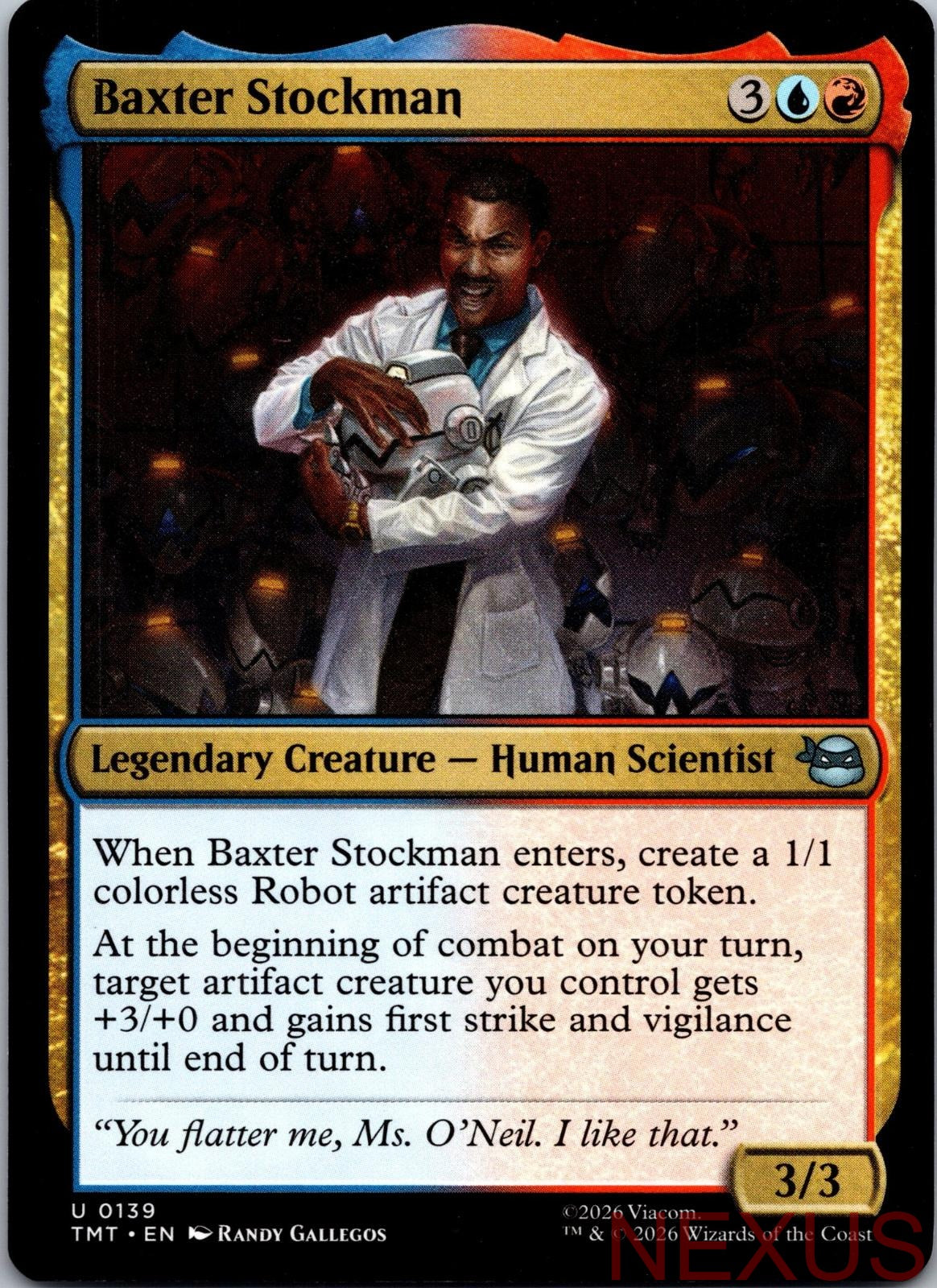 Baxter Stockman 0139 Teenage Mutant Ninja Turtles Magic: The Gathering NM