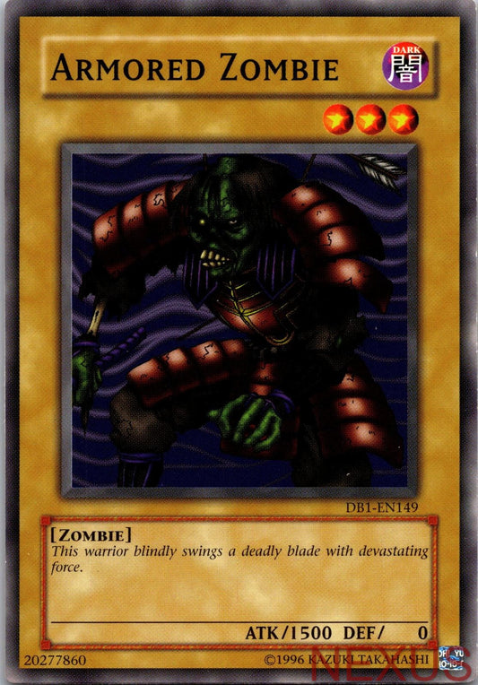 Armored Zombie DB1-EN149 Common Dark Beginning 1 Unlimited Near Mint