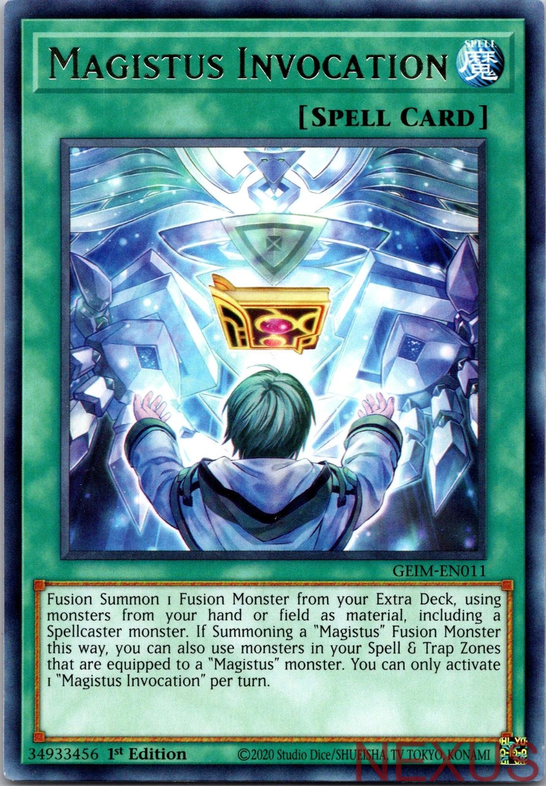 Magistus Invocation GEIM-EN011 Rare 1st Edition Near Mint