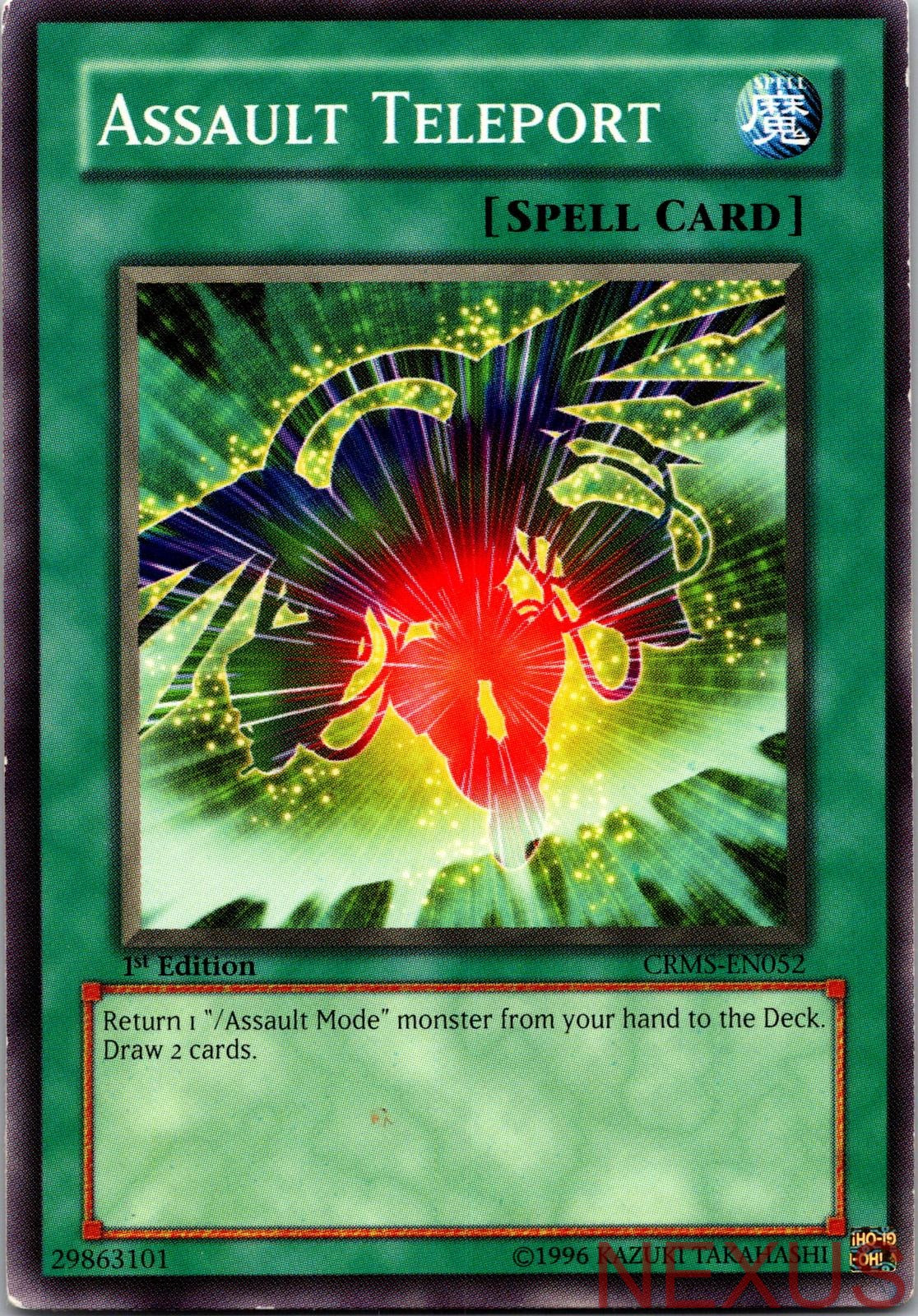 Assault Teleport CRMS-EN052 Common 1st Edition Lightly Played