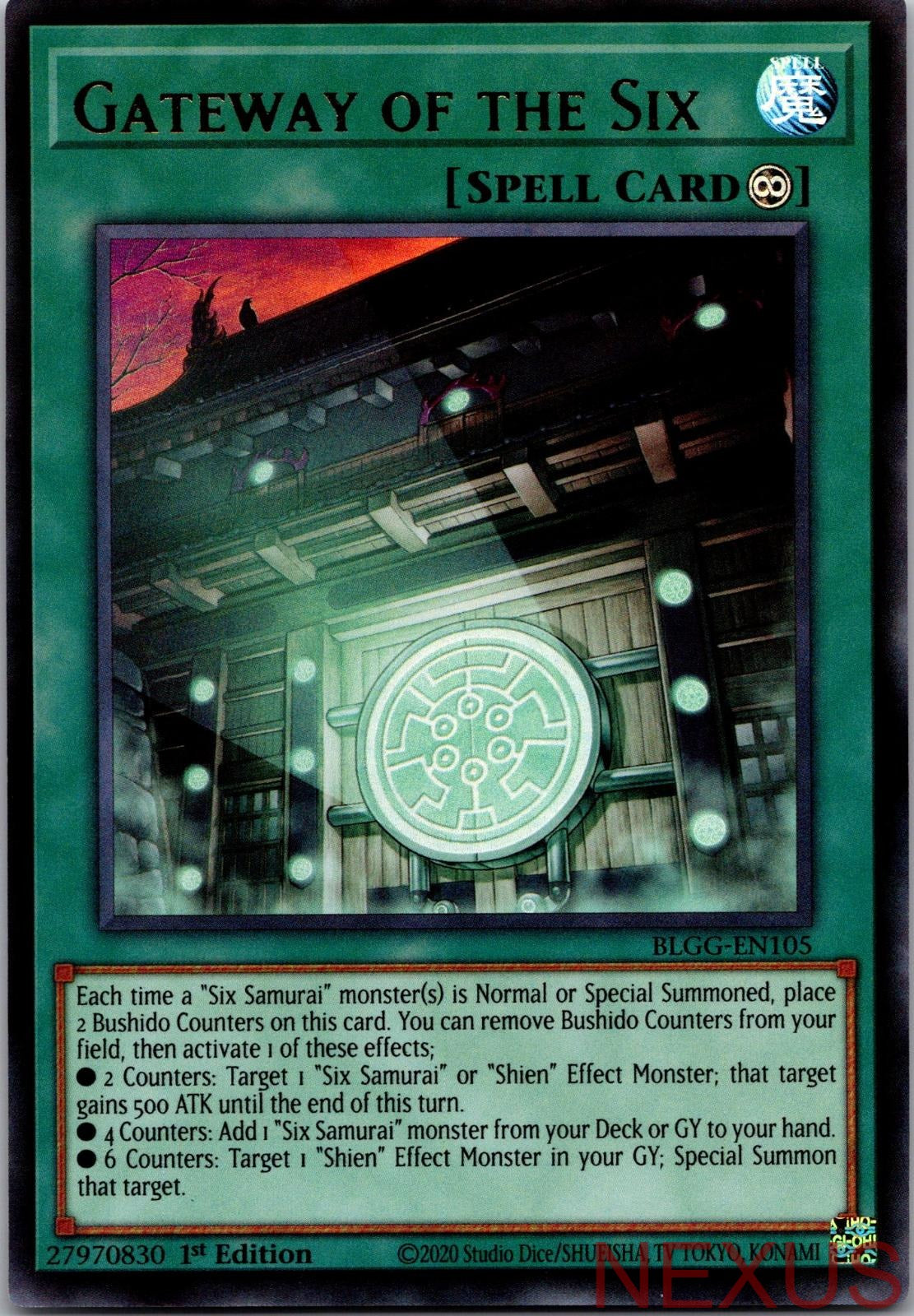 Gateway of the Six BLGG-EN105 Ultra Rare 1st Edition Near Mint