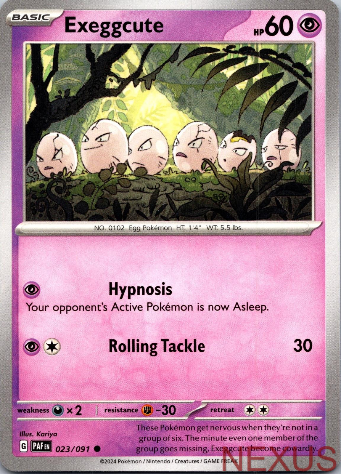 Exeggcute 023/091 Common Near Mint