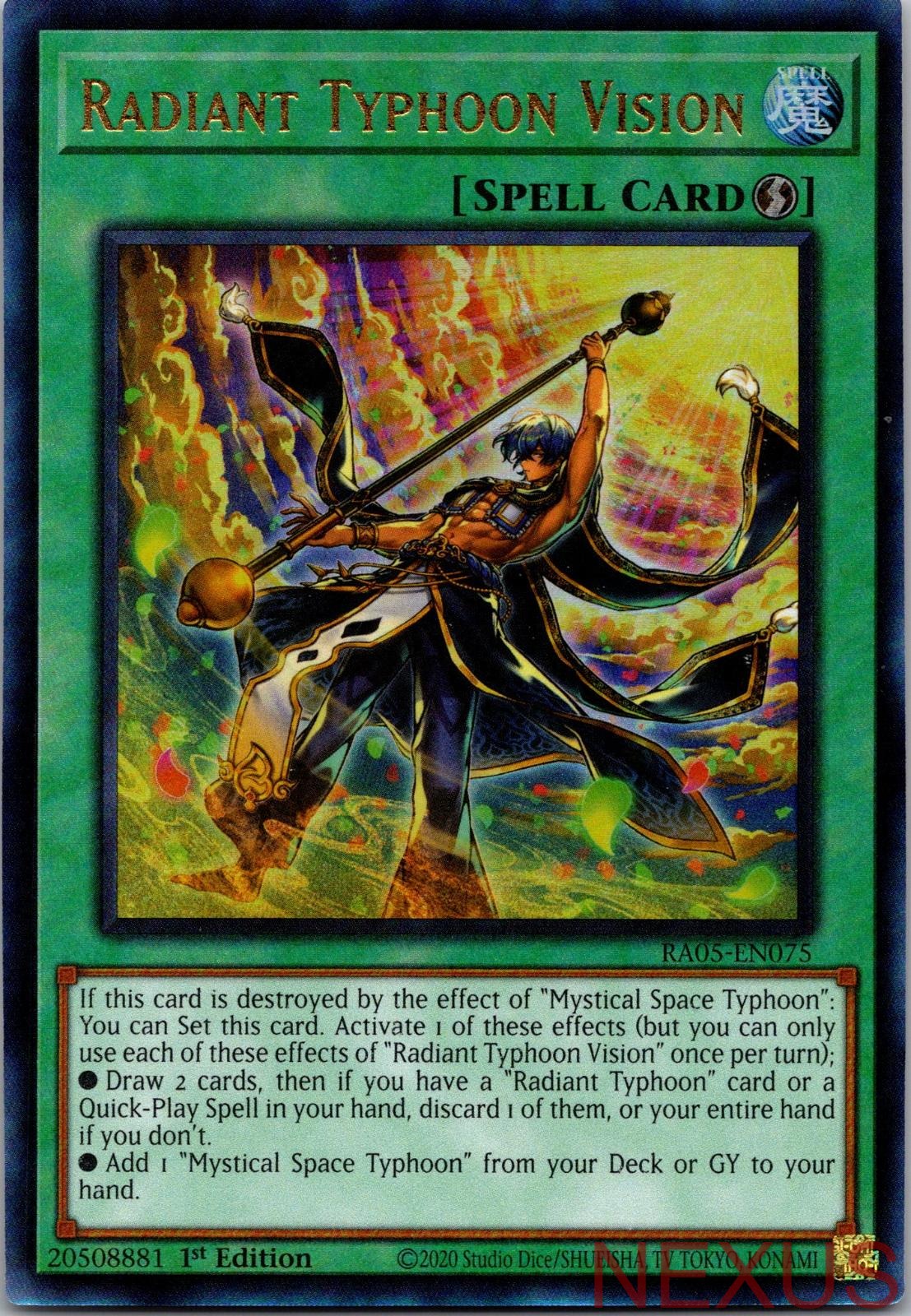 Radiant Typhoon Vision (Ultimate Rare) RA05-EN075 Ultimate Rare 1st Edition NM