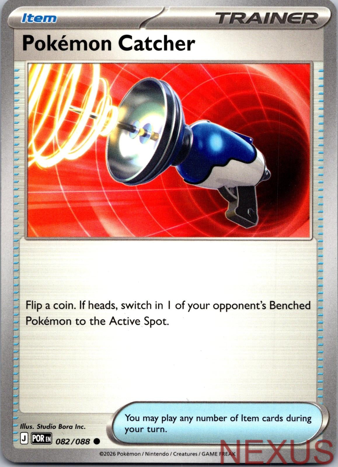 Pokemon Catcher 082/088 Common Near Mint